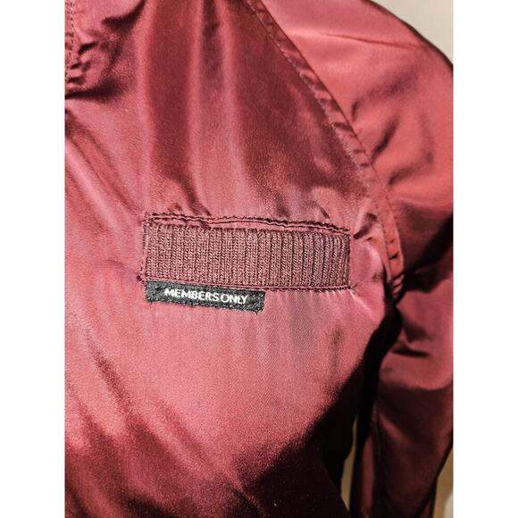 Women's Members Only Satin Cafe Racer Satin Bomber Jacket Size XS - Picture 3 of 12